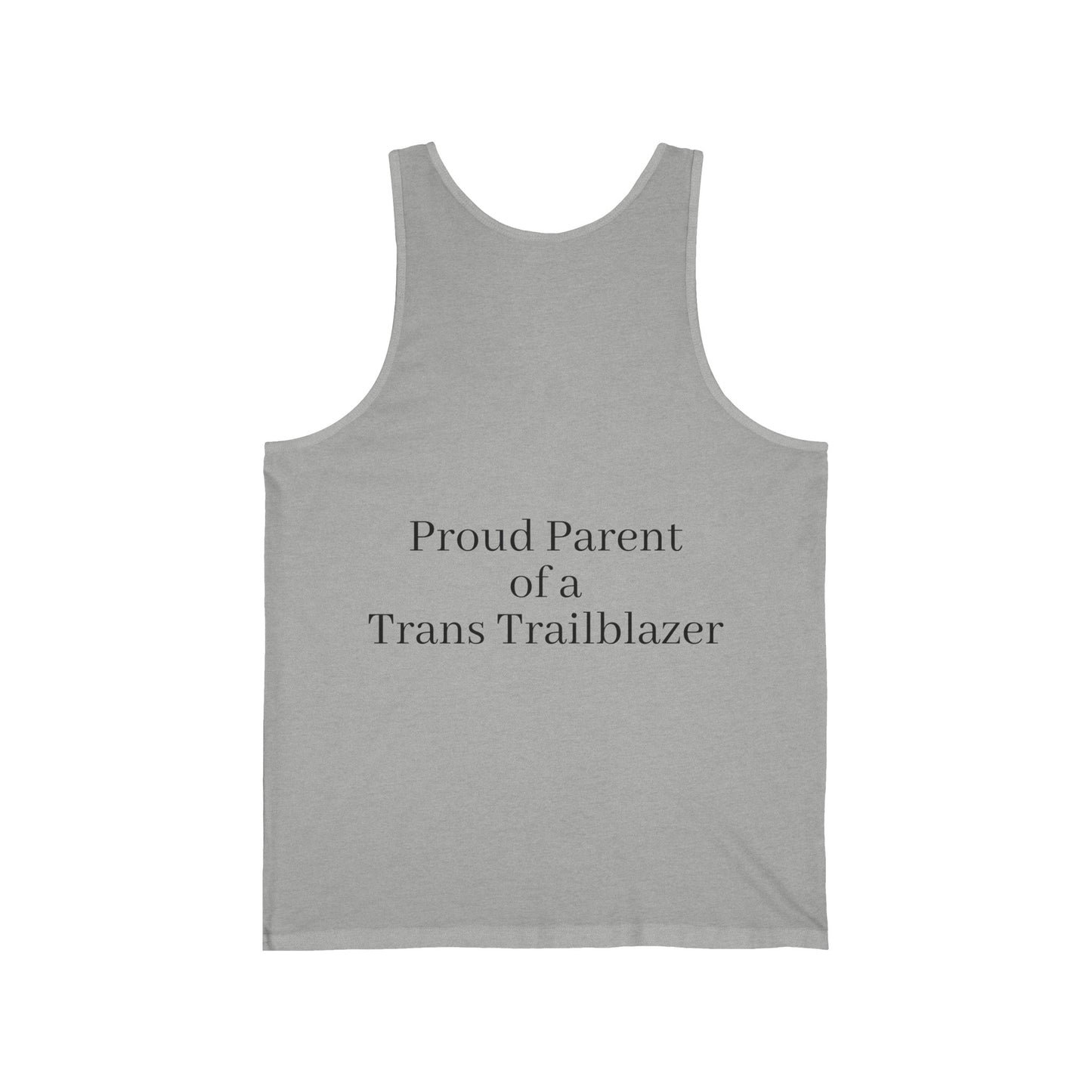 "Parent Pride Tank Top: Supportive Wear for Trans Families"