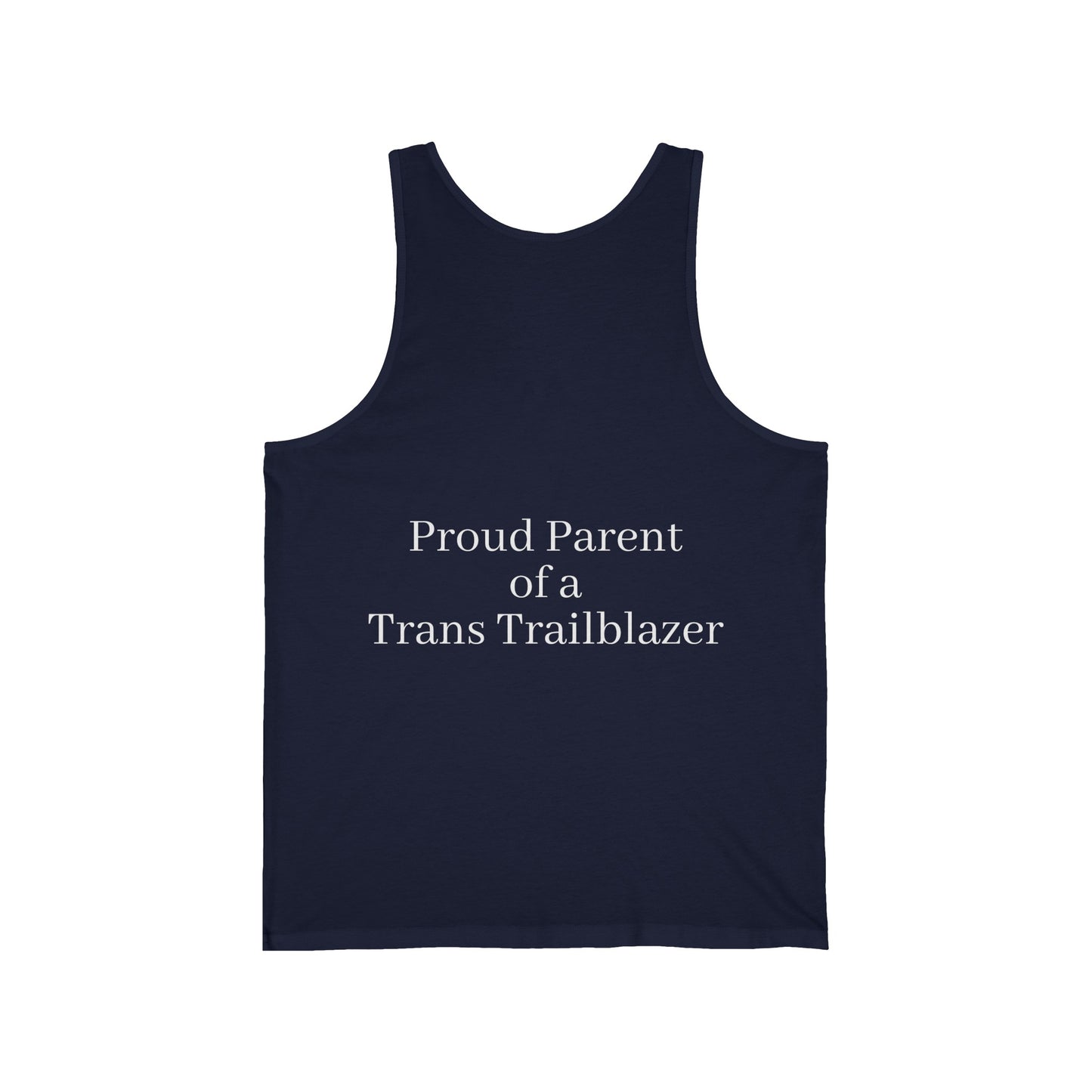 "Parent Pride Tank Top: Supportive Wear for Trans Families"