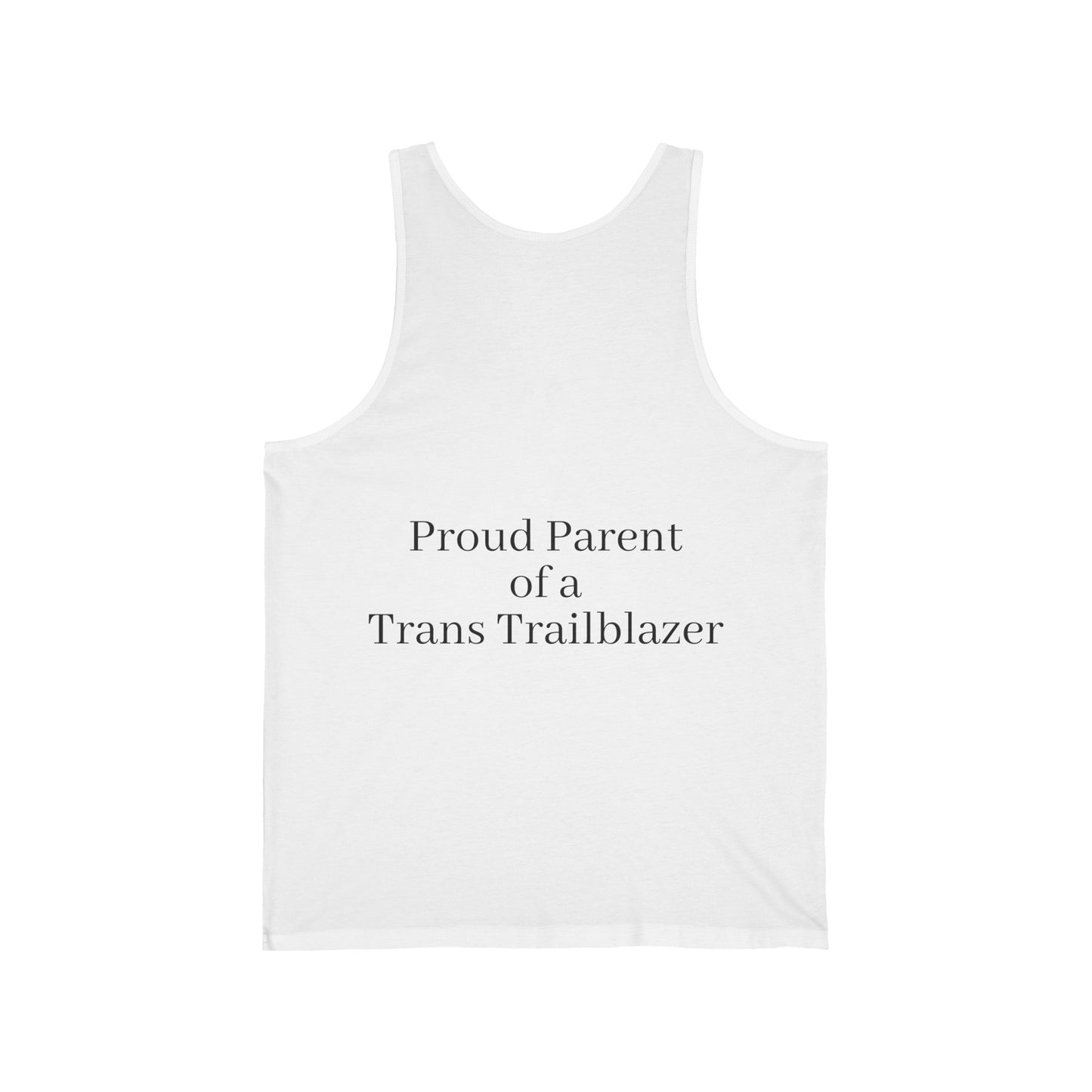 "Parent Pride Tank Top: Supportive Wear for Trans Families"